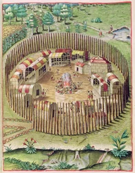 La ville fortifiée de Pomeiooc, de 